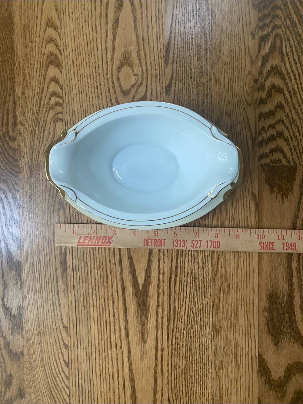 Vintage hand painted Transor Ware Japan gravy boat with attached underplot - Picture 14 of 14